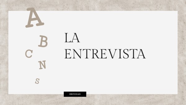 ENTREVISTA