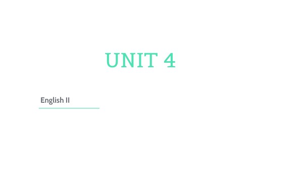 English II Unit 4 | Genially