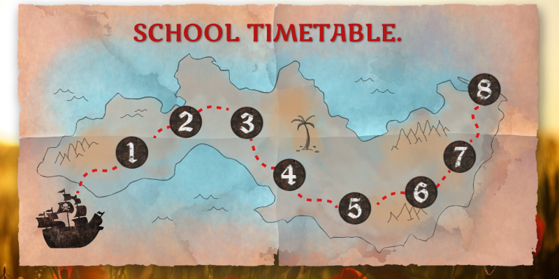 4ºC school timetable | Genially