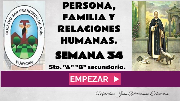 34ava semana PFRRHH 5to Secundaria EXPOSICIÓN DE TEMAS 2021 | Genially