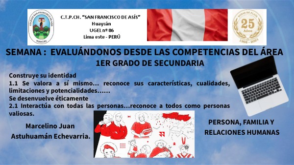 20ava semana PFRRHH 1ro Secundaria EVALUÁNDONOS 2021 | Genially