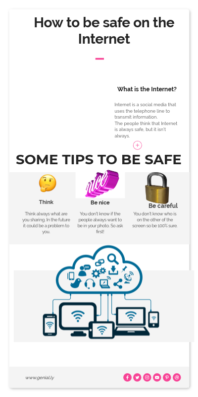 how to be safe on the internet | Genially