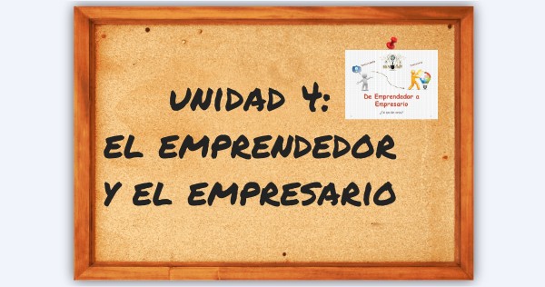 UNIDAD 4: EL EMPRENDEDOR Y EL EMPRESARIO | Genially