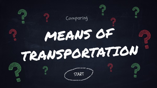 Comparing transportation | Genially
