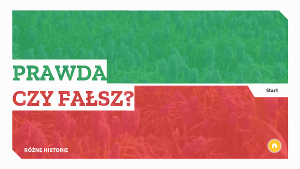 Prawda Czy Fałsz Pogromcy Mitów Online Prawda czy fałsz? Różne historie. | Genially