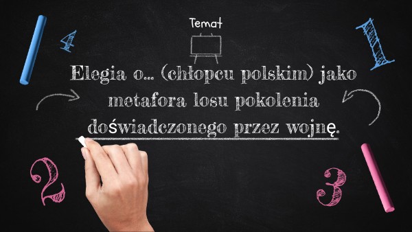 Elegia O Chłopcu Polskim Notatka POLSKI - kl. 8 Elegia o Chłopcu polskim | Genially