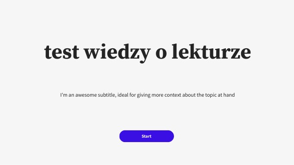 Basic Interactive Quiz | Genially