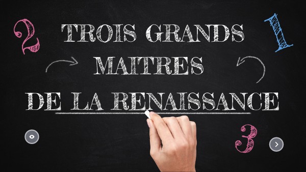 Trois grands maîtres de la Renaissance 2G1