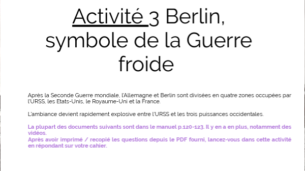 Berlin, symbole de la Guerre froide
