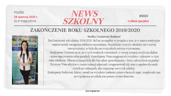 Zakończenie roku szkolnego 2019/2020 | Genially
