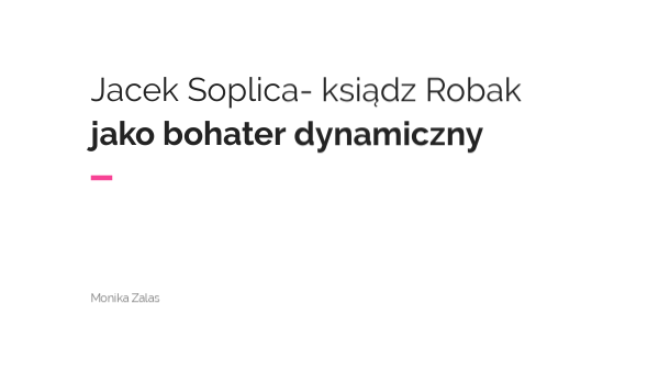 Jacek Soplica | Genially