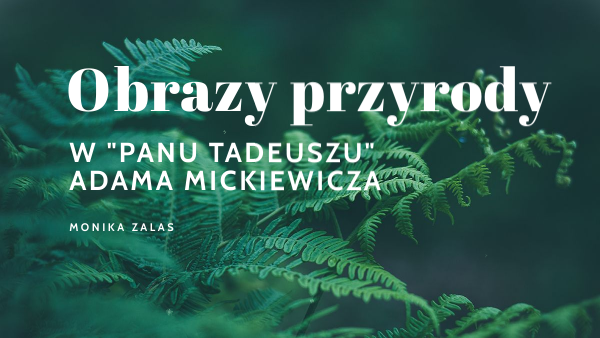 Opis Przyrody W Panu Tadeuszu Opis przyrody w "Panu Tadeuszu" | Genially