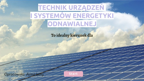 Technik urządzeń i systemów energetyki odnawialnej