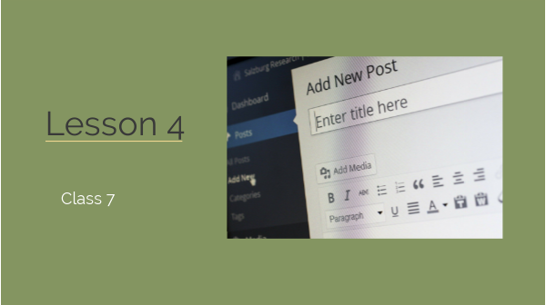 Lesson 4 - class 7