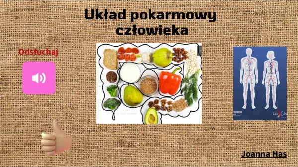 Budowa i rola układu pokarmowego | Genially