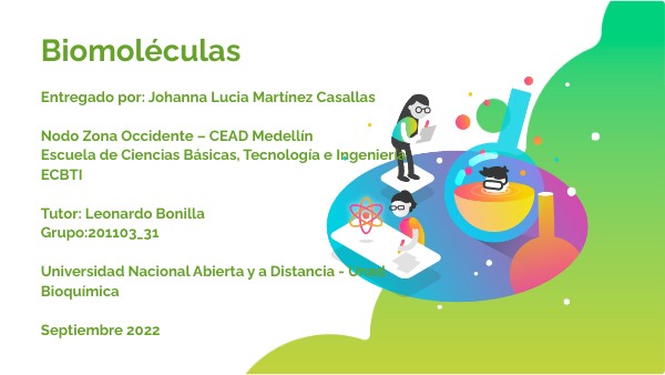 Actividad 1 Biomoléculas | Genially