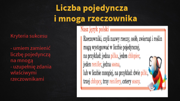Liczba Pojedyncza I Mnoga Klasa 2 liczba pojedyncza i mnoga | Genially