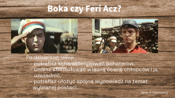 Boka Chłopcy Z Placu Broni Chłopcy z Placu Broni Boka i Feri Acz | Genially