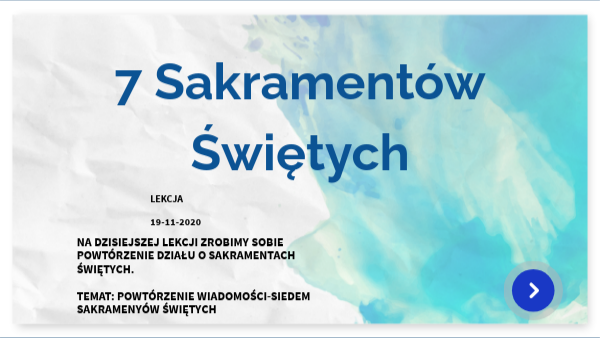 7 Sakramentów Świętych