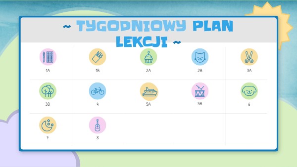 TYGODNIOWY PLAN LEKCJI | Genially