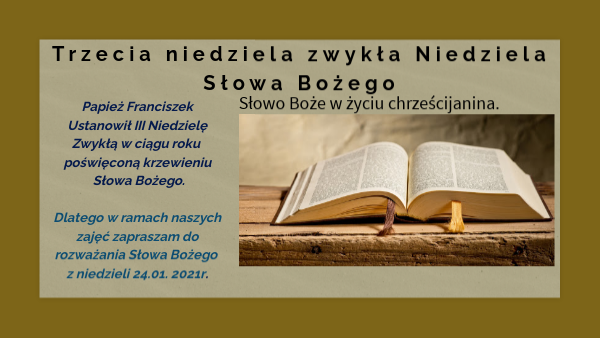Niedziela Słowa Bożego | Genially
