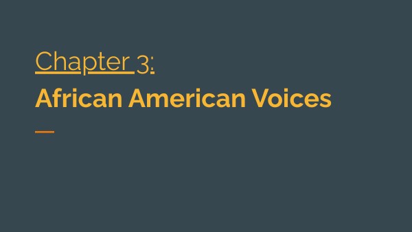 African American Voices