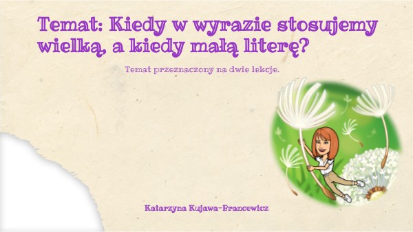 kl.4 Wielka i mała litera