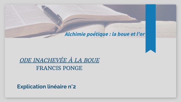 Ode-inachevée-à-la-boue-Explication linéaire chap 30 | Genially