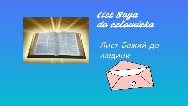 List Boga do człowieka kl4 | Genially