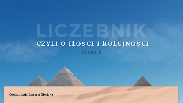 Liczebnik klasa 5 | Genially
