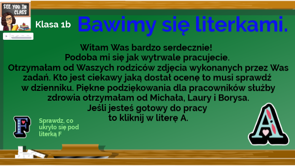 Bawimy się literkami.
