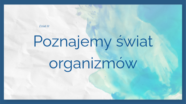 Cechy organizmów- klasa 4 | Genially
