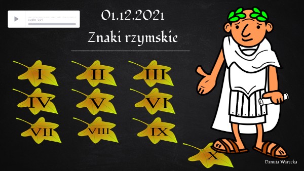 Znaki rzymskie | Genially