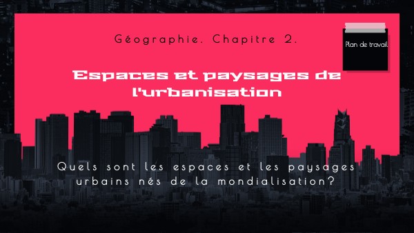 Espaces et paysages de l'urbanisation