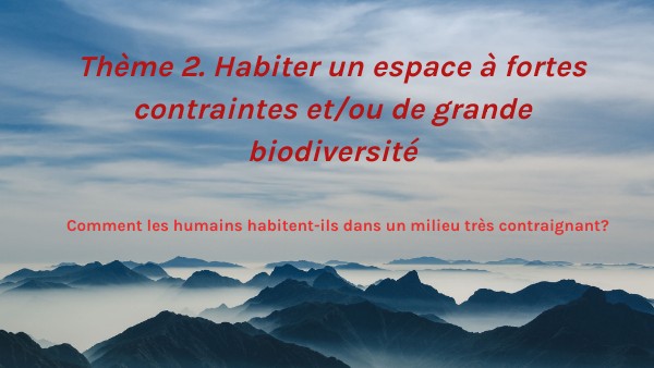 Habiter espaces fortes contraintes 6° | Genially