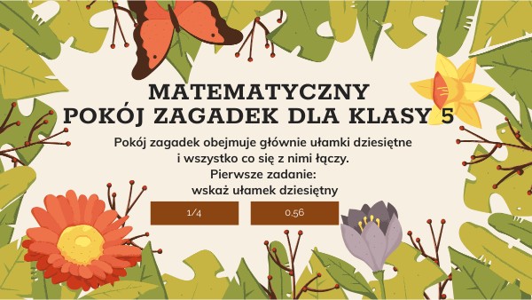 Ułamki dziesiętne klasa 5 | Genially