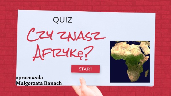 Afryka Państwa I Stolice Quiz quiz Afryka