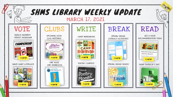 Mar 17 SHMS Library Weekly Update