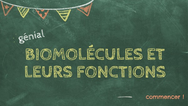 biomolécules licences 3PE | Genially