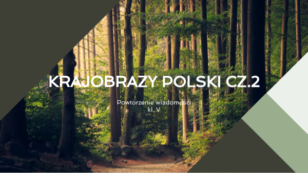 Krajobrazy Polski- powtórzenie