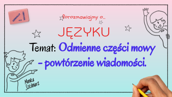 Odmienne Części Mowy E Podręcznik Odmienne części mowy - powtórzenie wiadomości | Genially
