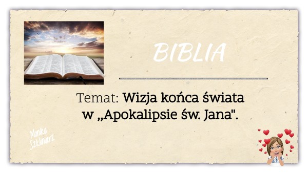 Wizja końca świata w Apokalipsie św. Jana | Genially