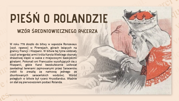 PIEŚŃ O ROLANDZIE