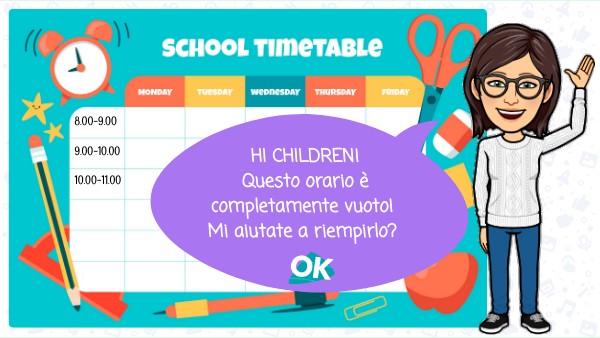 School timetables | Genially