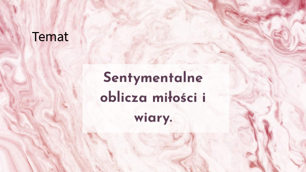 Do Justyny Tęskność Na Wiosnę Interpretacja view.genially.com