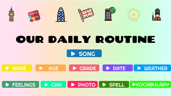 Our Daily Routine 2º 2º trim | Genially