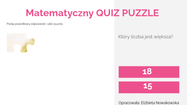 Matematyczny quiz.