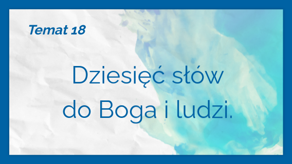 10 słów o miłości Boga i ludzi | Genially