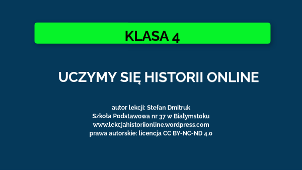 Podręcznik Do Historii Klasa 5 Online UCZYMY SIĘ HISTORII ONLINE opr Stefan Dmitruk