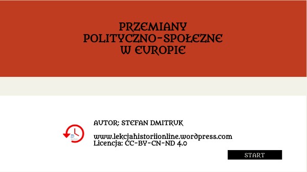 PRZEMIANY POLITYCZNE W EUROPIE NA PRZEŁOMIE XIX I XX WIEKU S DMITRUK